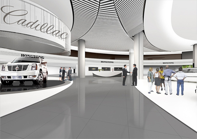 紹興汽車4s店展廳裝修設(shè)計案例效果圖